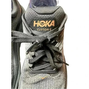 Hoka One One Clifton 8 Athletic Running Shoes Copper Grey Gold Womens Size 9.5B